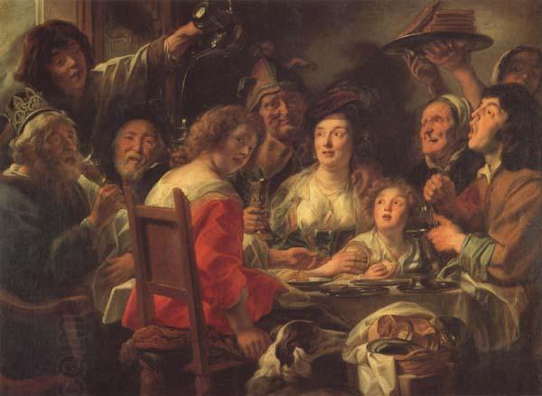 Jacob Jordaens The King Drinks Celebration of the Feast of the Epiphany China oil painting art